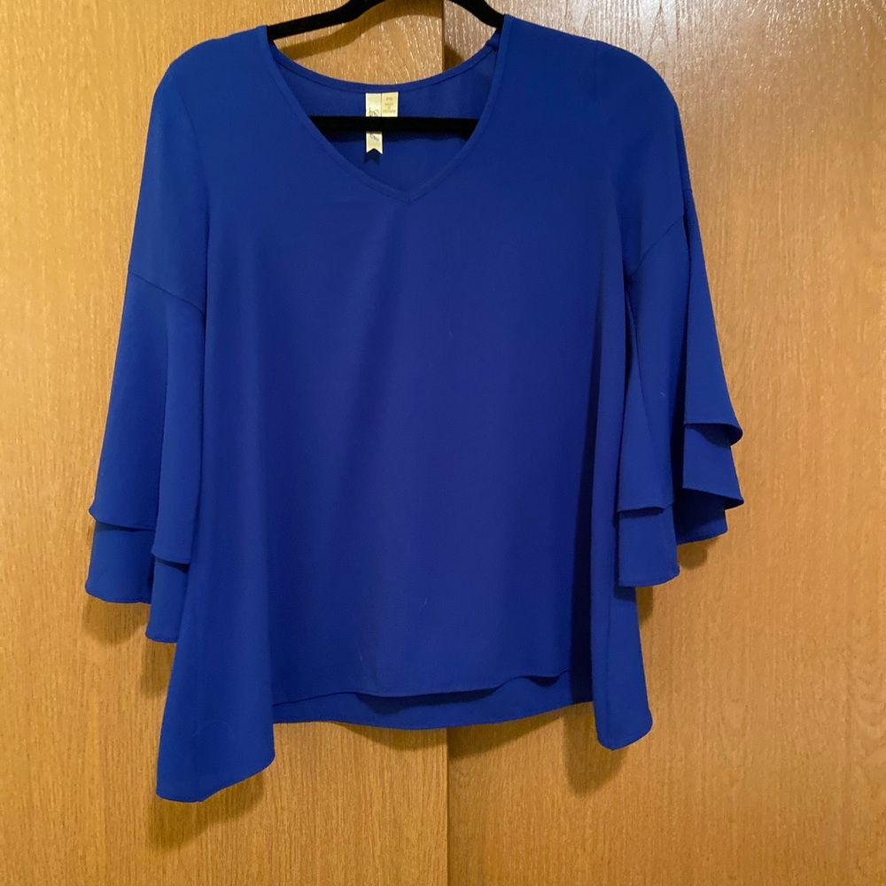 Blue Bell Sleeve Blouse